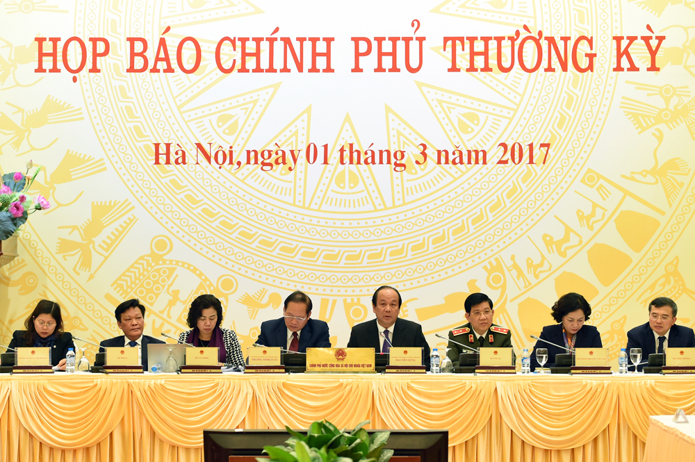 Nội dung Họp báo Chính phủ thường kỳ tháng 2/2017