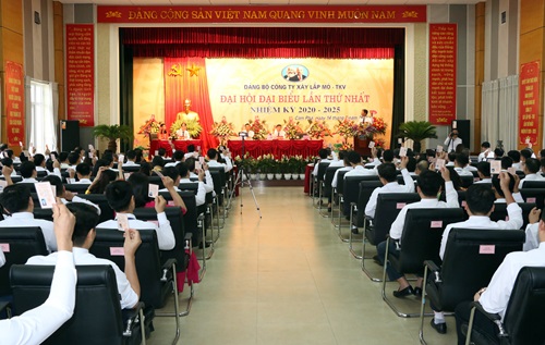 Đại hội Đại biểu Đảng bộ Công ty Xây lắp mỏ lần thứ nhất